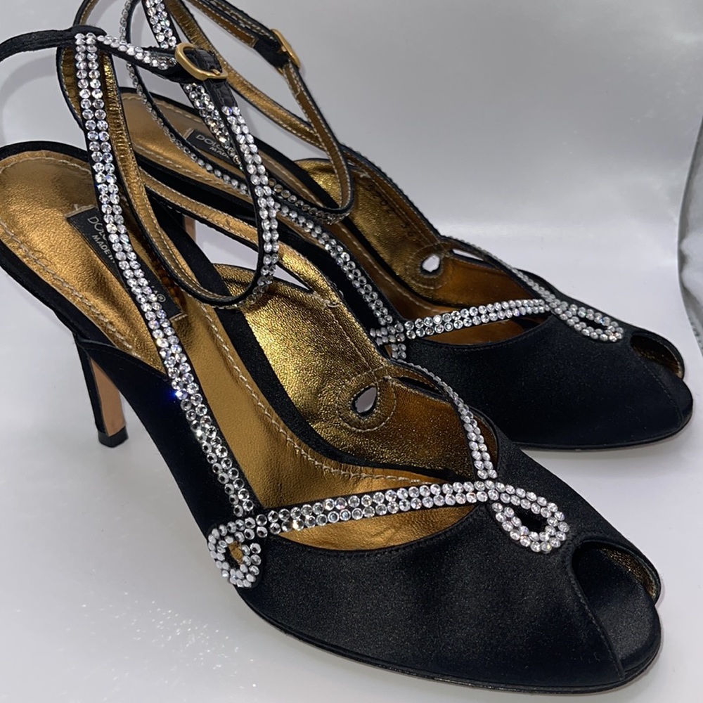 Peep Toe Dolce & Gabbana Satin Pumps